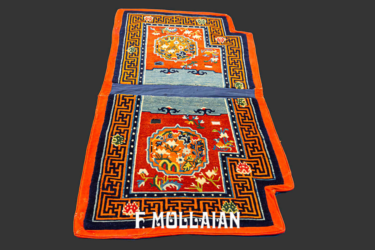 Antique Saddle Horse Cover Tibetan Decorative Rug n°:359076